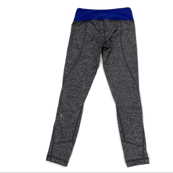 Lululemon Athletica Yoga Leggings Blue/Gray Size 4 - Picture 3 of 8